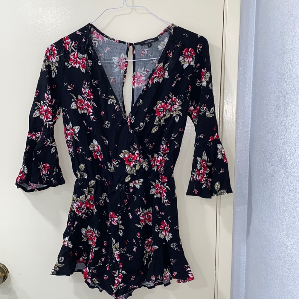 Floral Long Sleeve Romper